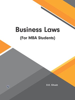 cover image of Business Laws (For MBA Students)